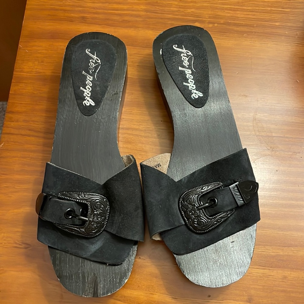 Free people wooden sandals